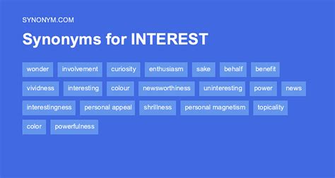 synonym strong interest|another word for common interest.